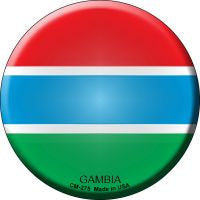 Gambia Country Novelty Circle Coaster Set of 4