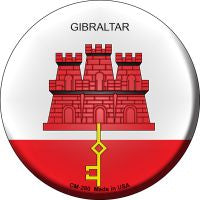 Gibraltar Country Novelty Circle Coaster Set of 4