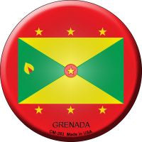 Grenada Country Novelty Circle Coaster Set of 4