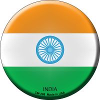 India Country Novelty Circle Coaster Set of 4