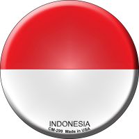 Indonesia Country Novelty Circle Coaster Set of 4
