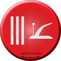 Jammu Kashmir Country Novelty Circle Coaster Set of 4