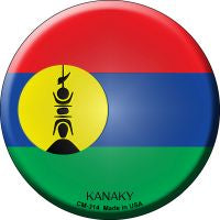 Kanaky Country Novelty Circle Coaster Set of 4