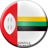 Kwazula Country Novelty Circle Coaster Set of 4