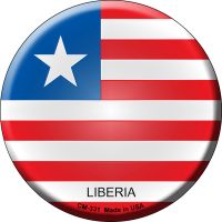 Liberia Country Novelty Circle Coaster Set of 4