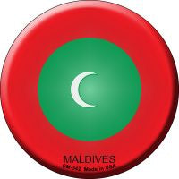 Maldives Novelty Metal Mini Circle Magnet CM-342