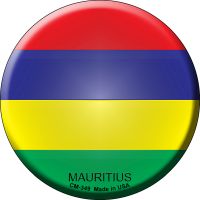 Mauritius Country Novelty Circle Coaster Set of 4