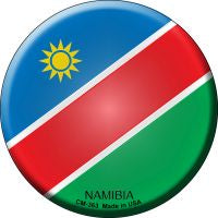 Namibia Country Novelty Circle Coaster Set of 4