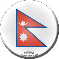 Nepal Country Novelty Circle Coaster Set of 4
