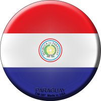 Paraguay Novelty Metal Mini Circle Magnet CM-387