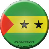 Sao Tome Principe Country Novelty Circle Coaster Set of 4