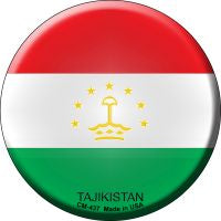 Tajikistan Novelty Metal Mini Circle Magnet CM-437