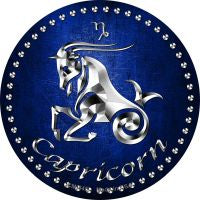 Capricorn Novelty Metal Mini Circle Magnet CM-545