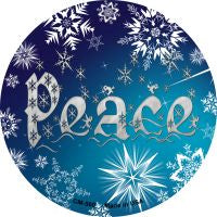 Peace Novelty Circle Coaster Set of 4