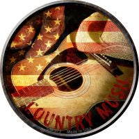 Country Music Novelty Circle Coaster Set of 4