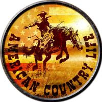 American Life Novelty Metal Mini Circle Magnet