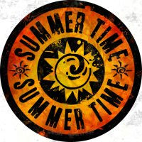 Summer Time Novelty Metal Mini Circle Magnet CM-589