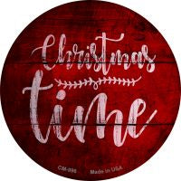 Christmas Time Novelty Circle Coaster Set of 4