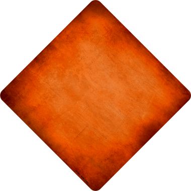 Orange Oil Rubbed Novelty Metal Crossing Sign