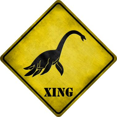 Sea Monster Xing Novelty Metal Crossing Sign CX-039