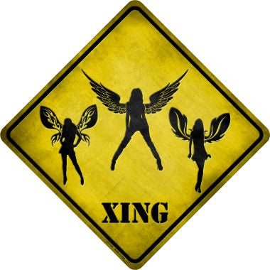 Angels Xing Novelty Metal Crossing Sign CX-138