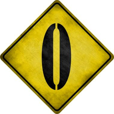 Letter O Xing Novelty Metal Crossing Sign CX-280