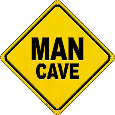 Man Cave Novelty Metal Crossing Sign