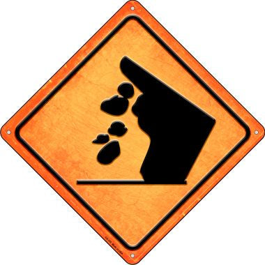 Falling Rocks Novelty Metal Crossing Sign CX-379