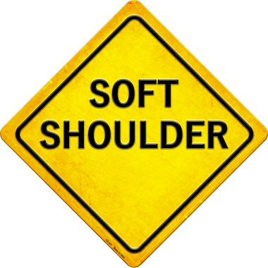 Soft Shoulder Novelty Metal Crossing Sign CX-421