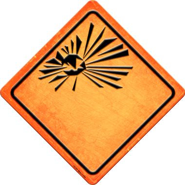Explosive Novelty Metal Crossing Sign CX-529