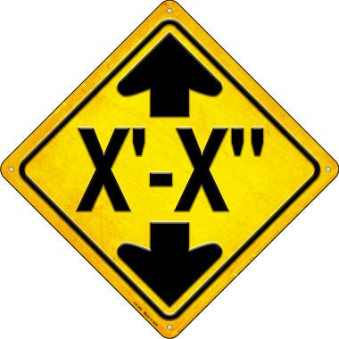Short Bridge Novelty Metal Crossing Sign CX-598