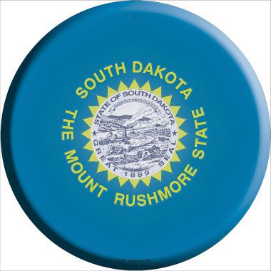 South Dakota State Flag Metal Circular Sign