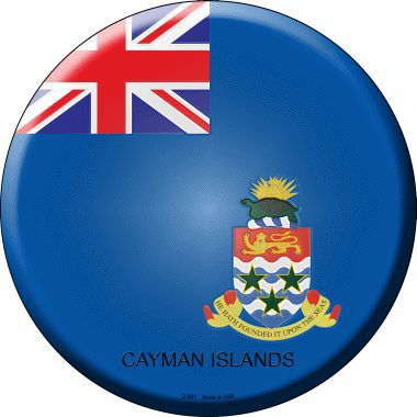 Cayman Islands Country Novelty Metal Circular Sign