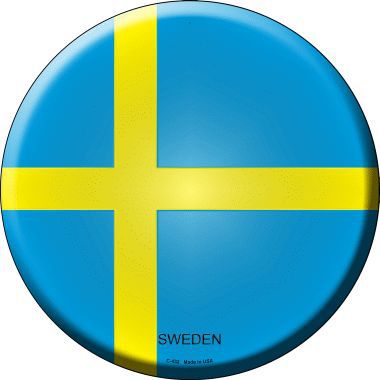 Sweden Country Novelty Metal Circular Sign