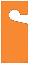 Orange Solid Blank Novelty Metal Door Hanger DH-007