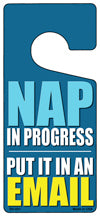 Nap In Progress Novelty Metal Door Hanger DH-021