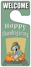 Happy Thanksgiving Novelty Metal Door Hanger