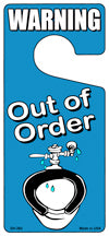 Out Of Order Novelty Metal Door Hanger DH-263