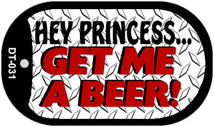 Hey Princess Novelty Metal Dog Tag Necklace DT-031