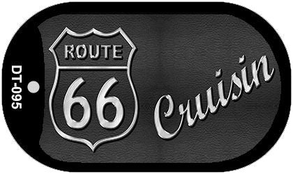 RT 66 Cruisin Novelty Metal Dog Tag Necklace DT-095