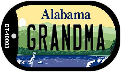 Grandma Alabama Novelty Metal Dog Tag Necklace DT-10003