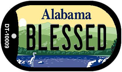 Blessed Alabama Novelty Metal Dog Tag Necklace DT-10009