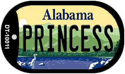 Princess Alabama Novelty Metal Dog Tag Necklace DT-10011