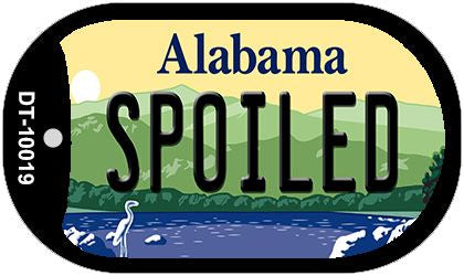 Spoiled Alabama Novelty Metal Dog Tag Necklace DT-10019