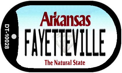 Fayetteville Arkansas Novelty Metal Dog Tag Necklace DT-10028
