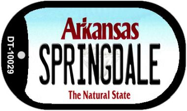 Springdale Arkansas Novelty Metal Dog Tag Necklace DT-10029