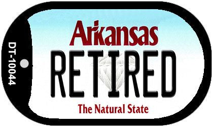 Retired Arkansas Novelty Metal Dog Tag Necklace DT-10044