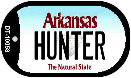 Hunter Arkansas Novelty Metal Dog Tag Necklace DT-10058