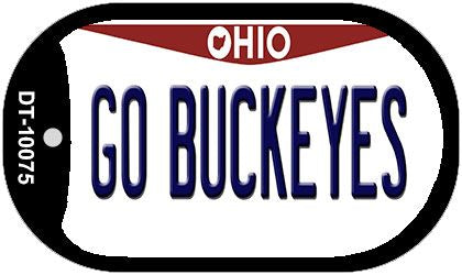 Go Buckeyes Ohio Novelty Metal Dog Tag Necklace DT-10075