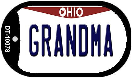 Grandma Ohio Novelty Metal Dog Tag Necklace DT-10078